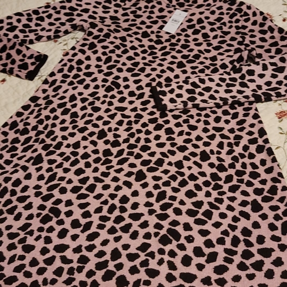 Ann Taylor animal jacquard sweater dress - Picture 4 of 6